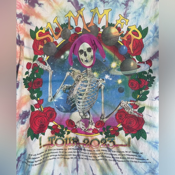 Online Ceramics Grateful Dead “Grateful for the Company” Tie Dye T-Shirt size S - Picture 5 of 11